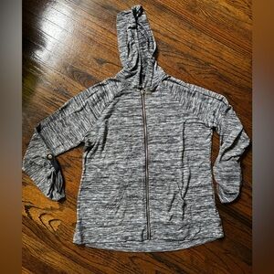 Style & Co. Charcoal Zip-Up Hoodie